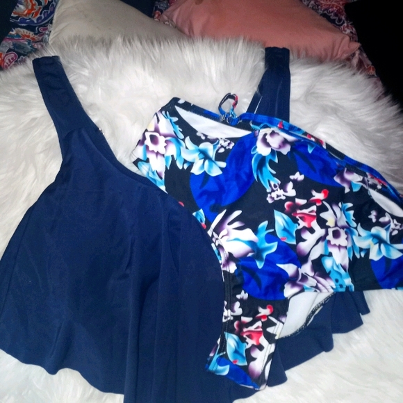 Sexy 2Pcs Padded Ruffle XL Bikini - Picture 1 of 6